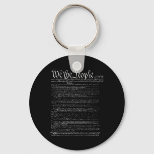 Day Preamble Of The Constitution We The People Keychain
