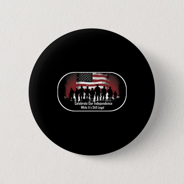 Day Proud American  Button (Front)