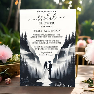 Day River Rain Cloud Smoky Mountain Bridal Shower Invitation