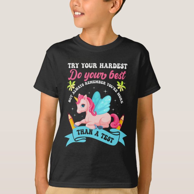 Day Shirt Unicorn Test Day  (Front)