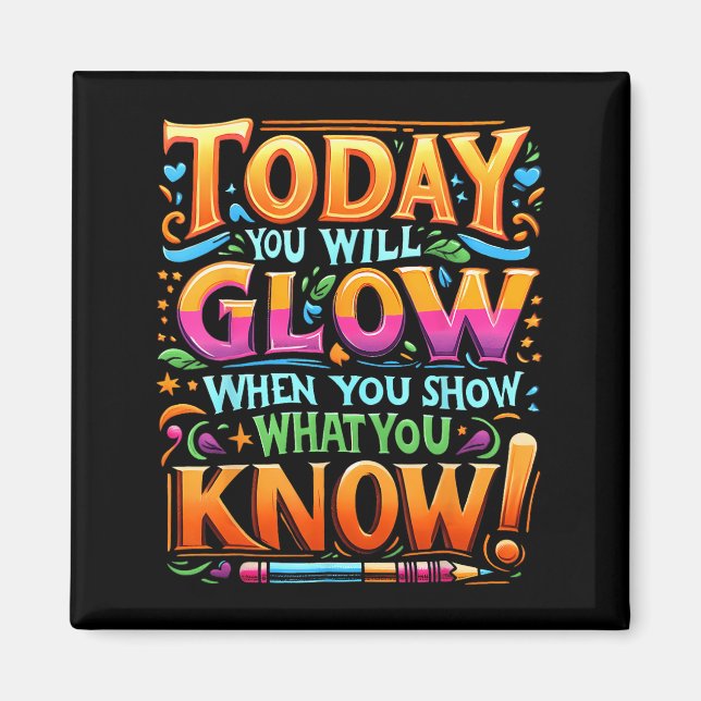 Day Show What You Know Teacher Do Not Stress  Magnet (Front)