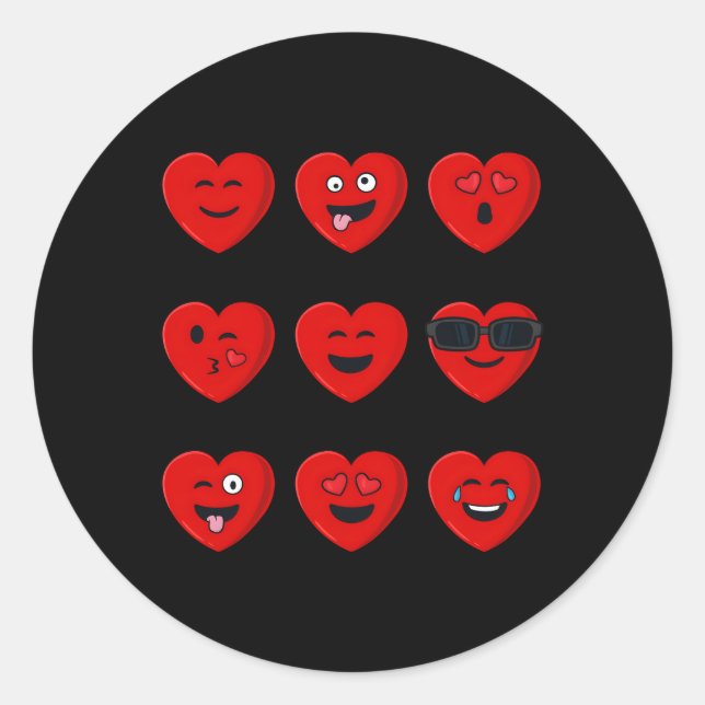 Day Silly Faces He N Classic Round Sticker (Front)