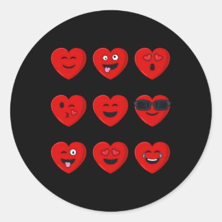 Day Silly Faces He N Classic Round Sticker