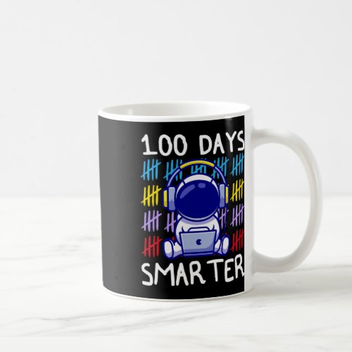 Day Smarter 100 Day Online School Astronaut Lovers Coffee Mug