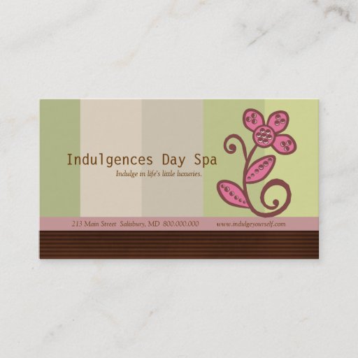 Customizable Day Spa Business Cards / Appointment Cards