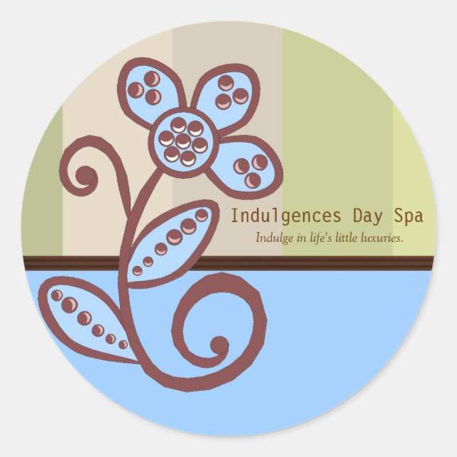 Day Spa Business Sticker (Front)