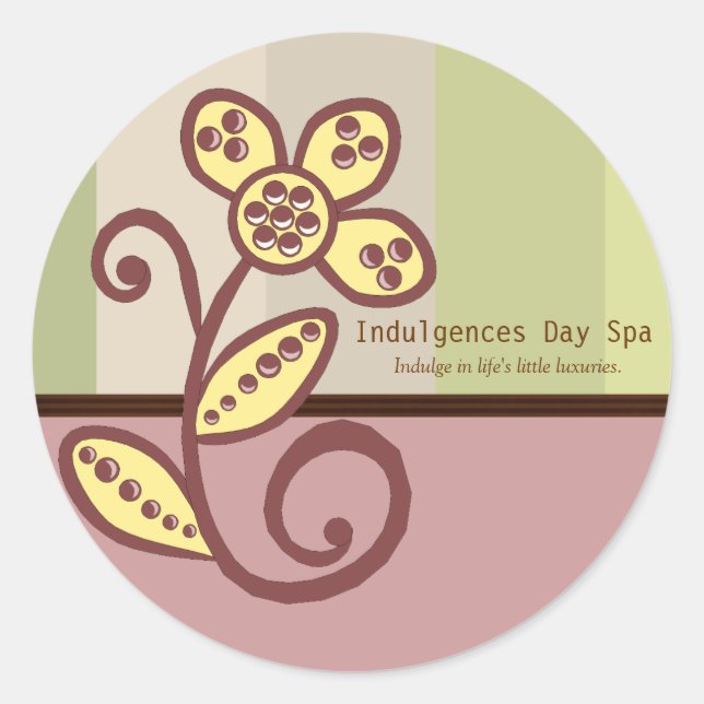 Day Spa Business Sticker (Front)