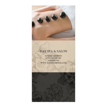 Day Spa Massage Therapy Price List {beige} Rack Card by lifethroughalens at Zazzle