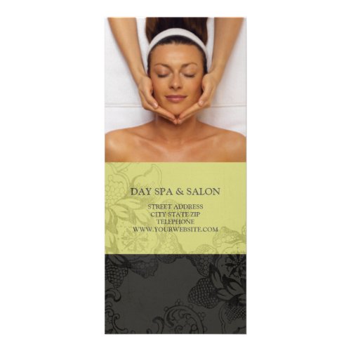 Day Spa Massage Therapy Price List Olive Rack Card