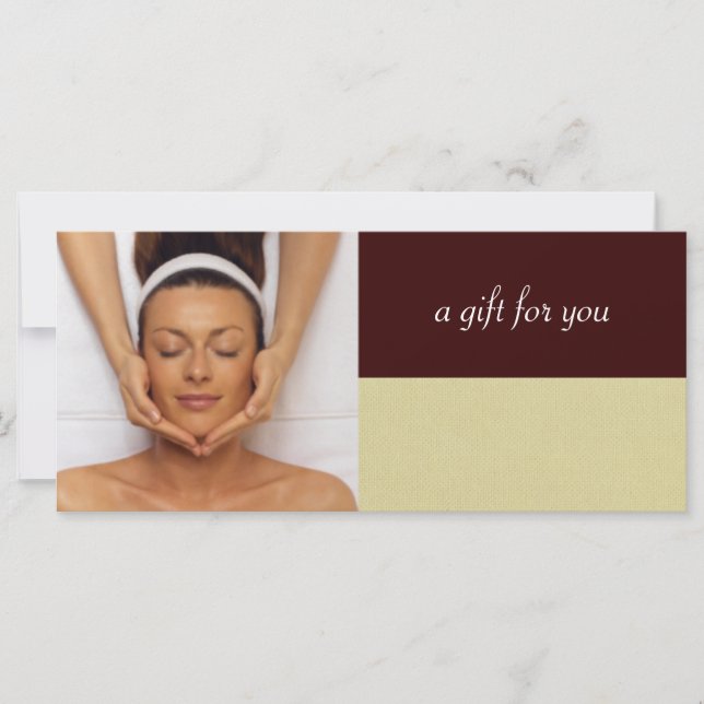 Day Spa or Massage Therapist Gift Certificates (Front)
