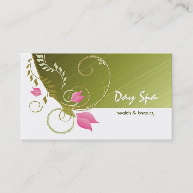 Day Spa Salon Business Card (Front)