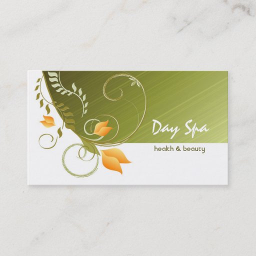 Customizable Day Spa Salon Business Card
