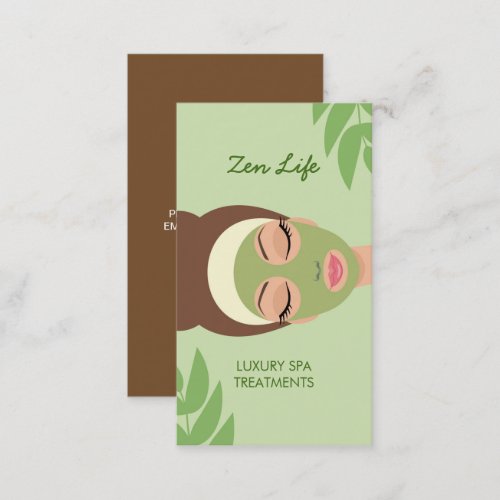 Day Spa Treatments Business Card
