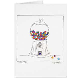 Day Thirty two - Gum Ball Machine Cards