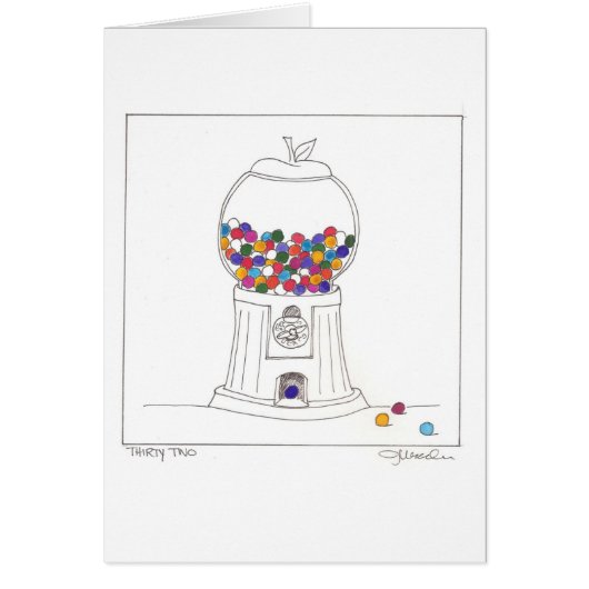 Day Thirty two - Gum Ball Machine Cards (Front)