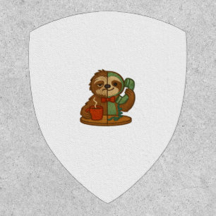 Day-to-Night Sloth Glow-Up Patch – Embroidered Tra