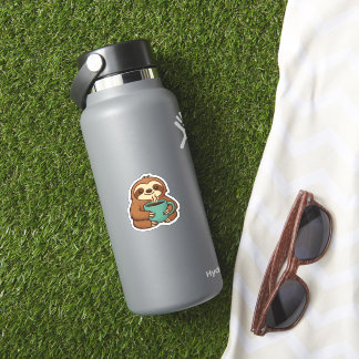 Day-to-Night Sloth Glow-Up Patch – Embroidered Tra Sticker