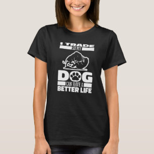 Day Trader Dog Stock Market Day Trading T-Shirt