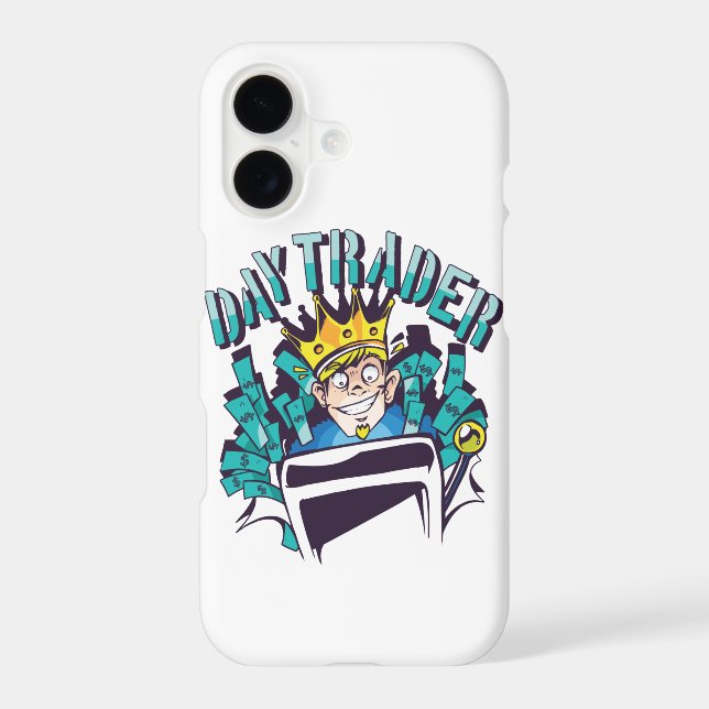 Day Trader Gift Idea Iphone Case (Back)
