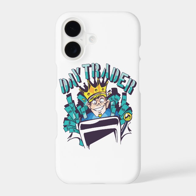 Day Trader Gift Idea Iphone Case (Back)