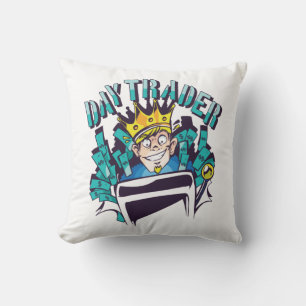 Day Trader Gift Idea Throw Pillow