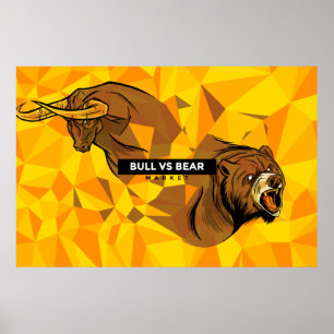 Day Traders Gift - Bull and Bear Market Poster