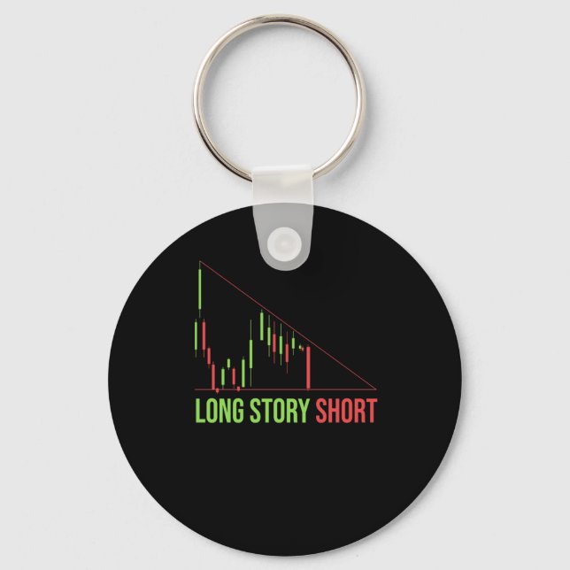 Day Trading Trader Stock Market Keychain (Front)