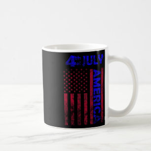 Day Usa America Flag 4th Of July Happy Funny Coffee Mug