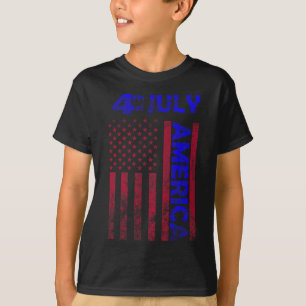 Day Usa America Flag 4th Of July Happy Funny T-Shirt