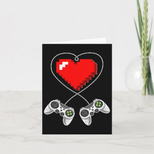 Day Video Game Controller Heart Gamer Gift Boys 1 Card