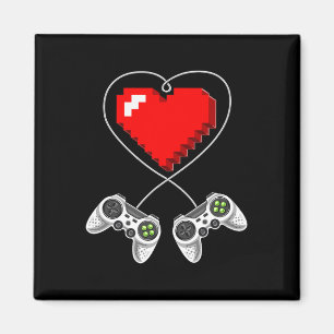 Day Video Game Controller Heart Gamer Gift Boys 1  Magnet