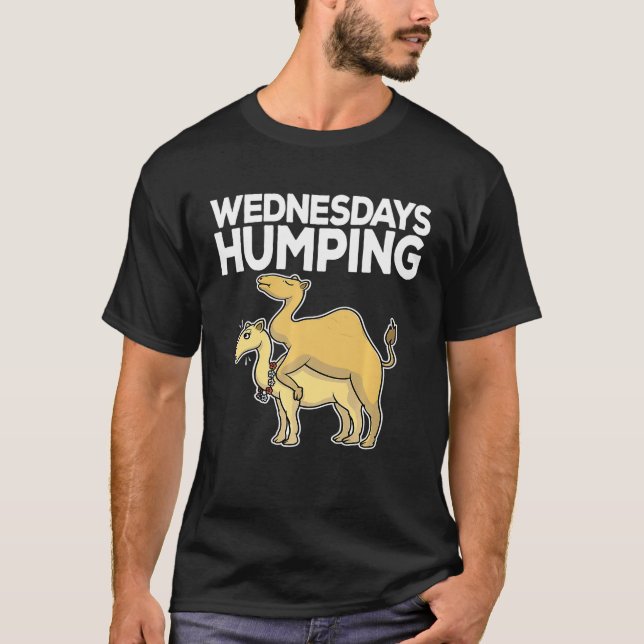 Day Wednesday Camelid Office Joke Meme T-Shirt (Front)
