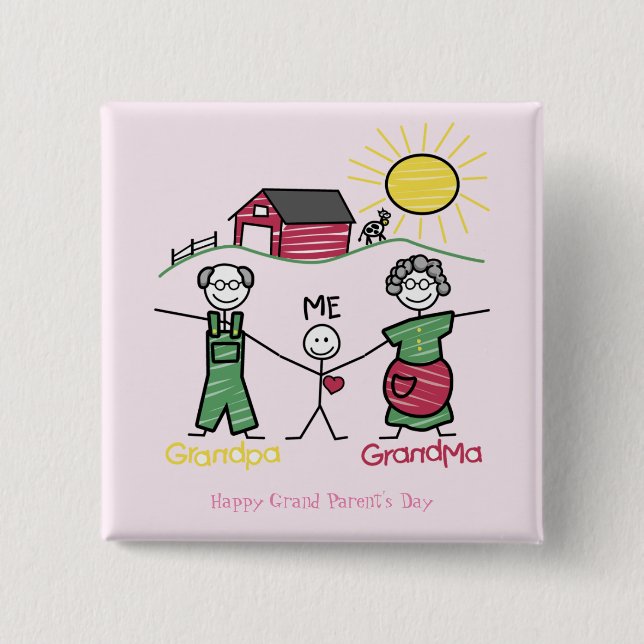Day with the Grandparent's- Button (Front)