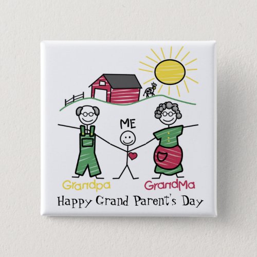 Day with the Grandparents _ Pinback Button