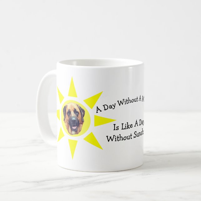 Day Without Mastiff Cute Dog  Coffee Mug (Front Left)