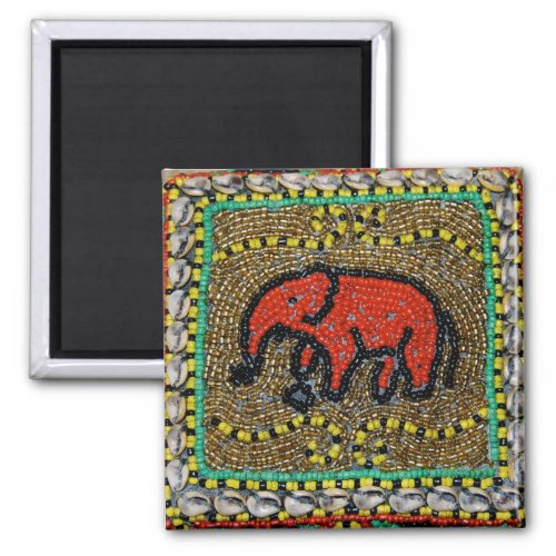 Dayak Elephant Native Tribal Art Magnet