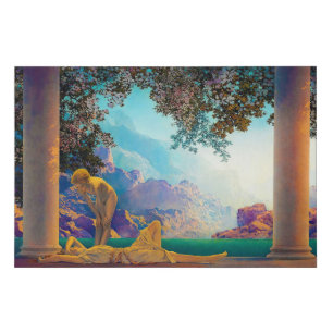 Daybreak, 1922 by Maxfield Parrish Faux Canvas Print