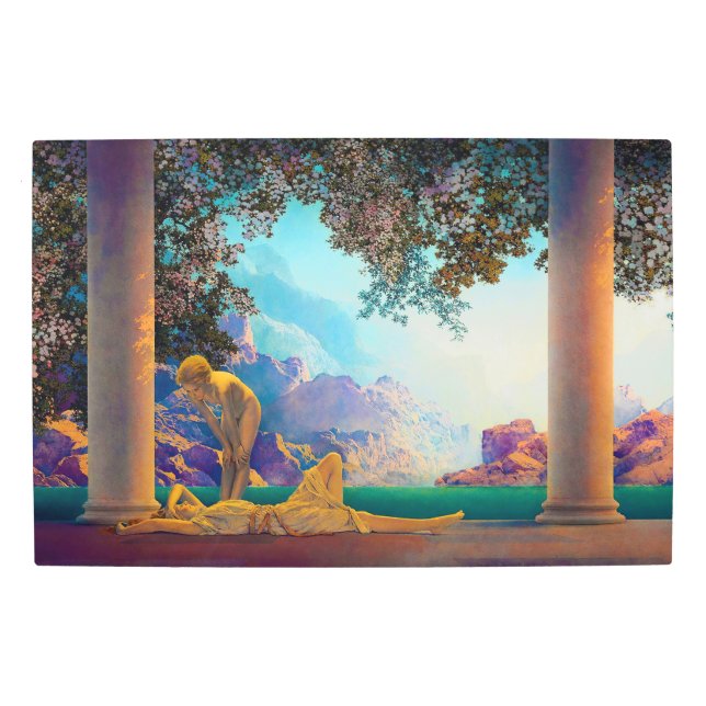 Daybreak, 1922 by Maxfield Parrish Metal Print (Front)