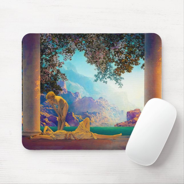 Daybreak, 1922 by Maxfield Parrish Mouse Pad (With Mouse)