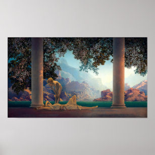 Art Print of Vintage Art Aucassin Seeks for Nicolette by Maxfield Parrish