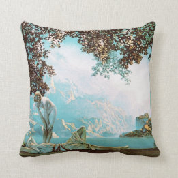 Daybreak, by Maxfield Parrish Throw Pillow