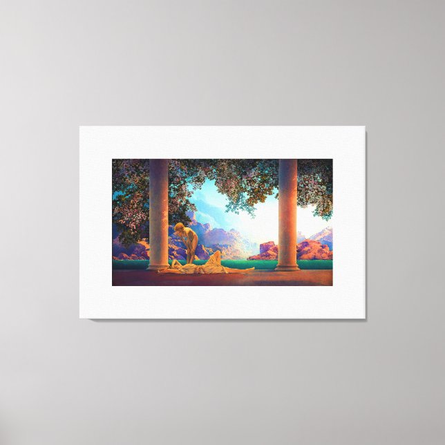 DAYBREAK Maxfield Parrish 1922 ... 2022 Poster Canvas Print (Front)