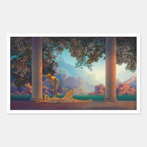 DAYBREAK Maxfield Parrish 1922 Stickers