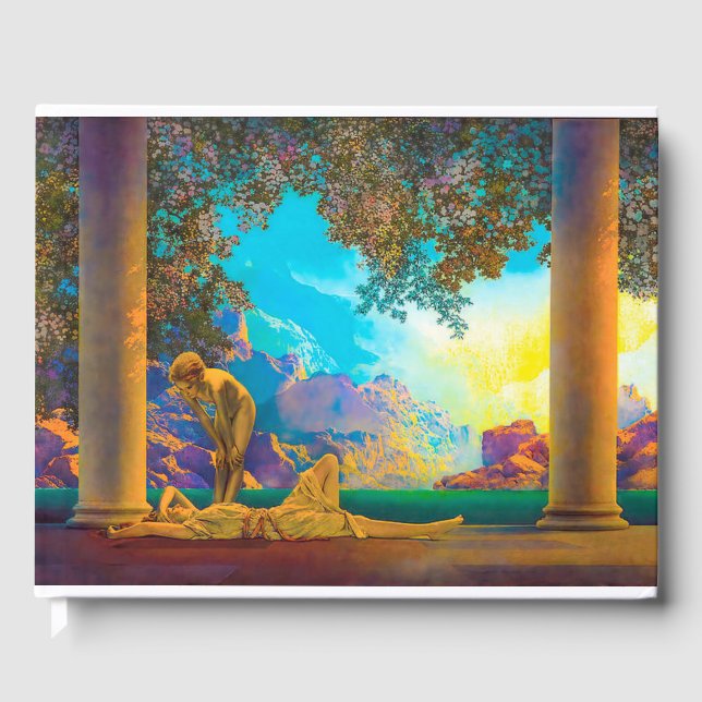 Daybreak Maxfield Parrish Guest Book (Front)