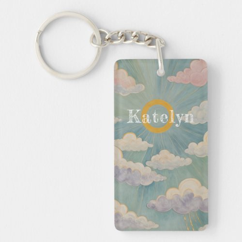 Daybreaks Embrace Personalized Keychain