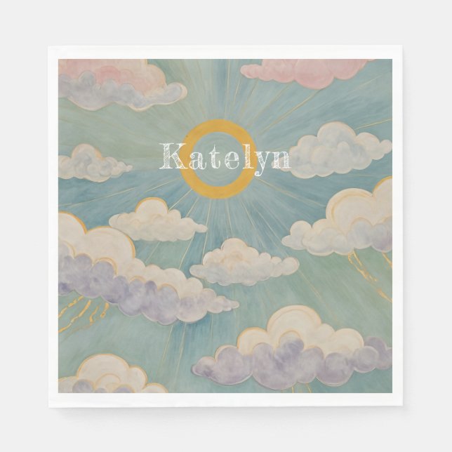 Daybreak's Embrace Personalized Napkins (Front)