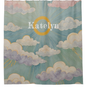 Daybreak's Embrace Personalized Shower Curtain