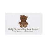 Daycare / Babysitter Bear Business Cards Daycare / Babysitter Bear Business Cards