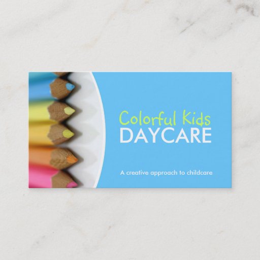 Customizable Daycare Business Card