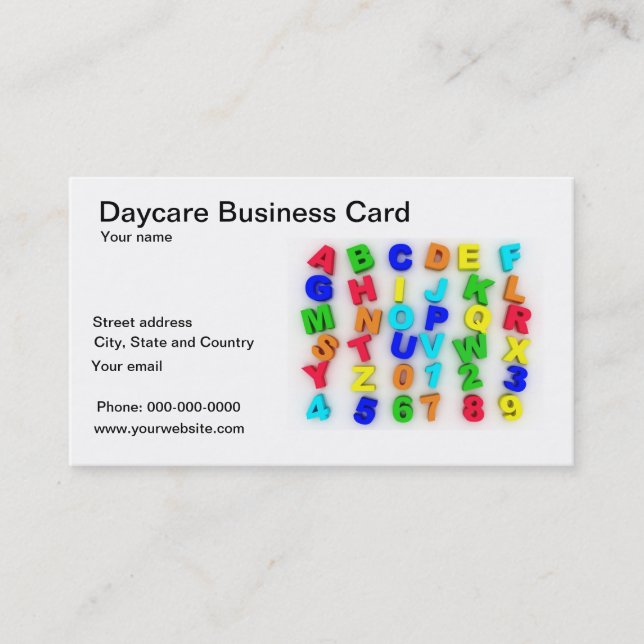 Daycare business card (Front)